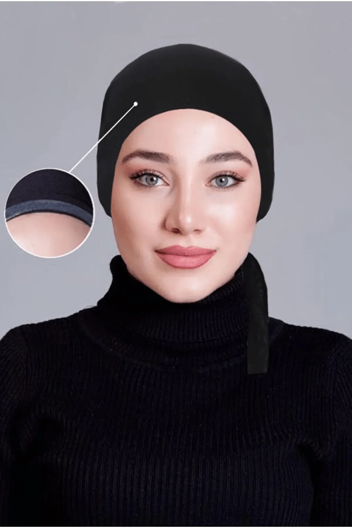 Kahve Dikişsiz Kaymayan Bone (Likralı)