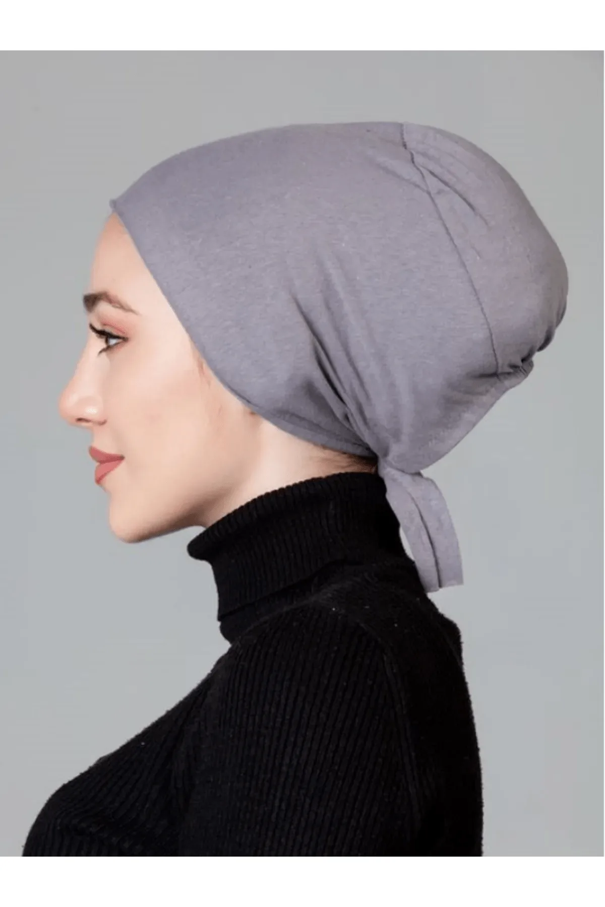Kahve Dikişsiz Kaymayan Bone (Likralı)