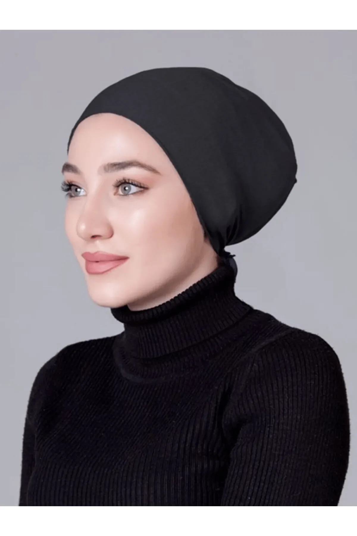 Koyu Gri Dikişsiz Kaymayan Bone