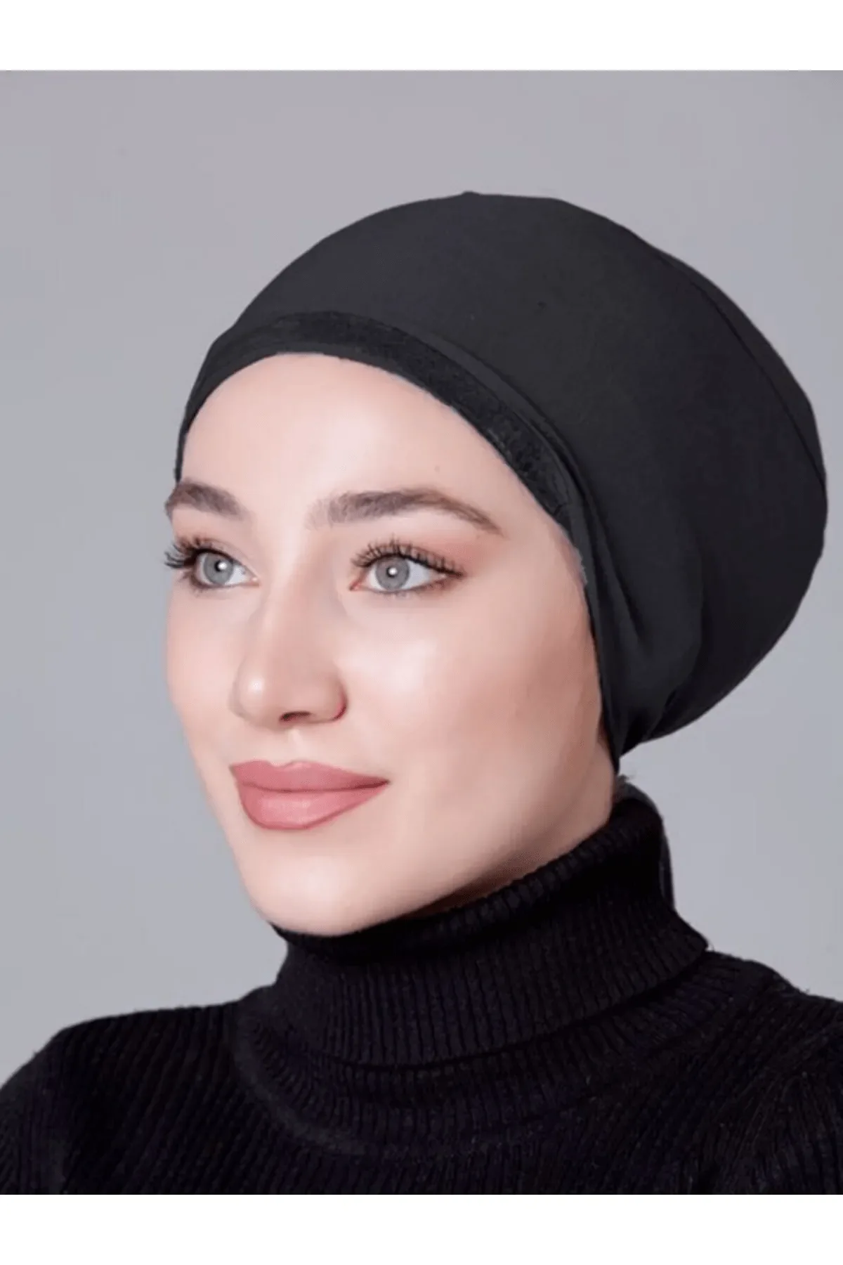 Koyu Gri Dikişsiz Kaymayan Bone