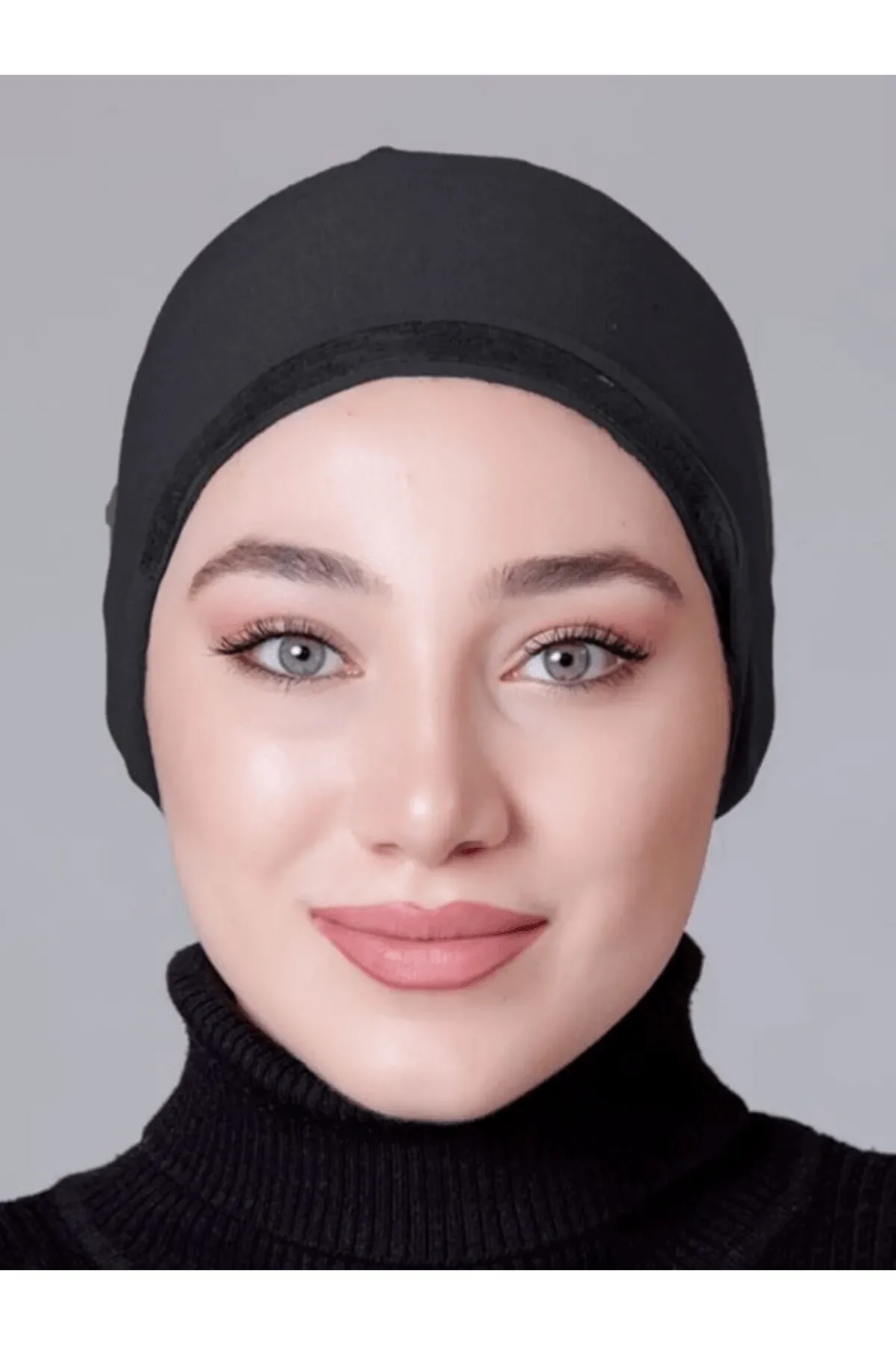 Koyu Gri Dikişsiz Kaymayan Bone