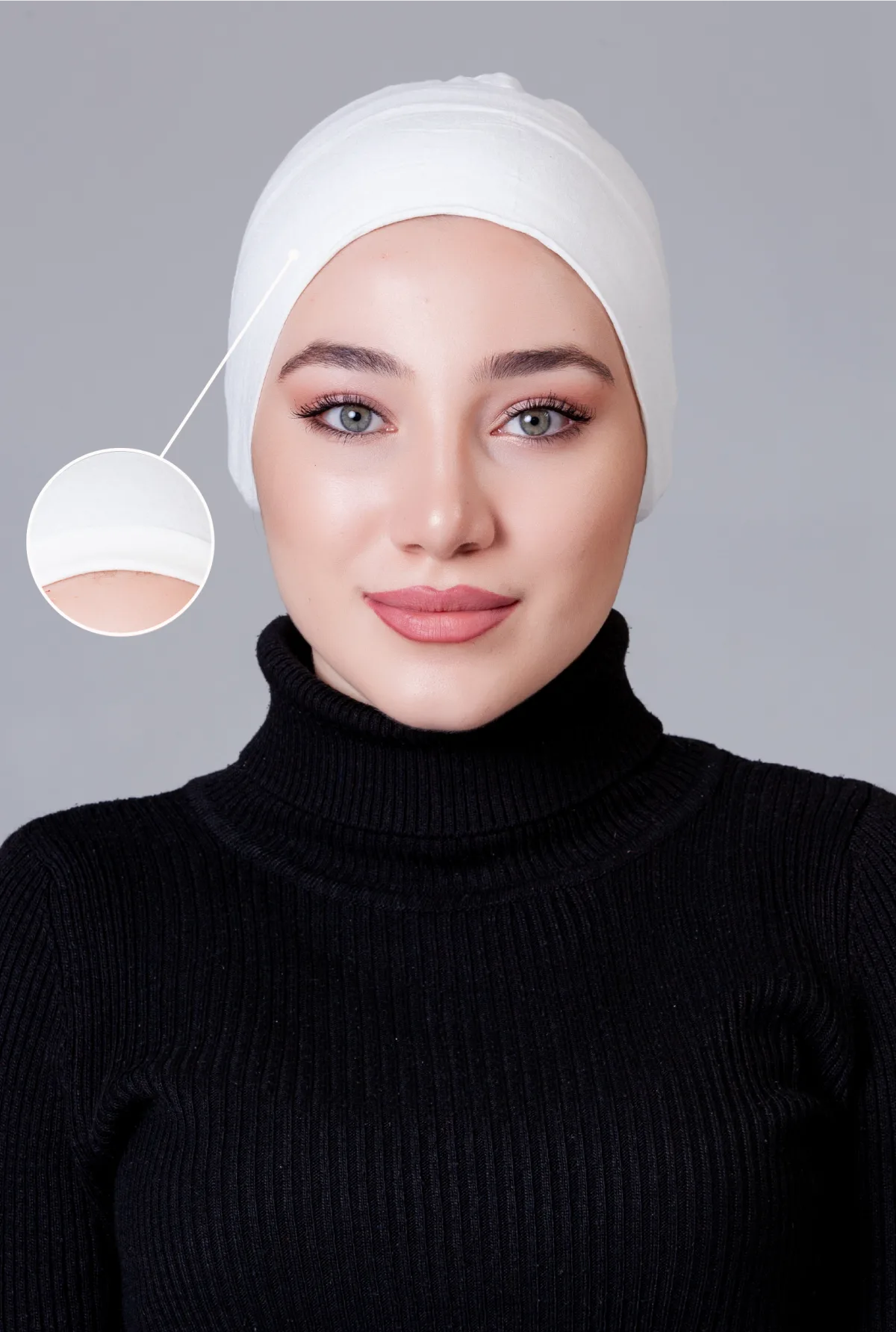 Krem Dikişsiz Kaymayan Bone