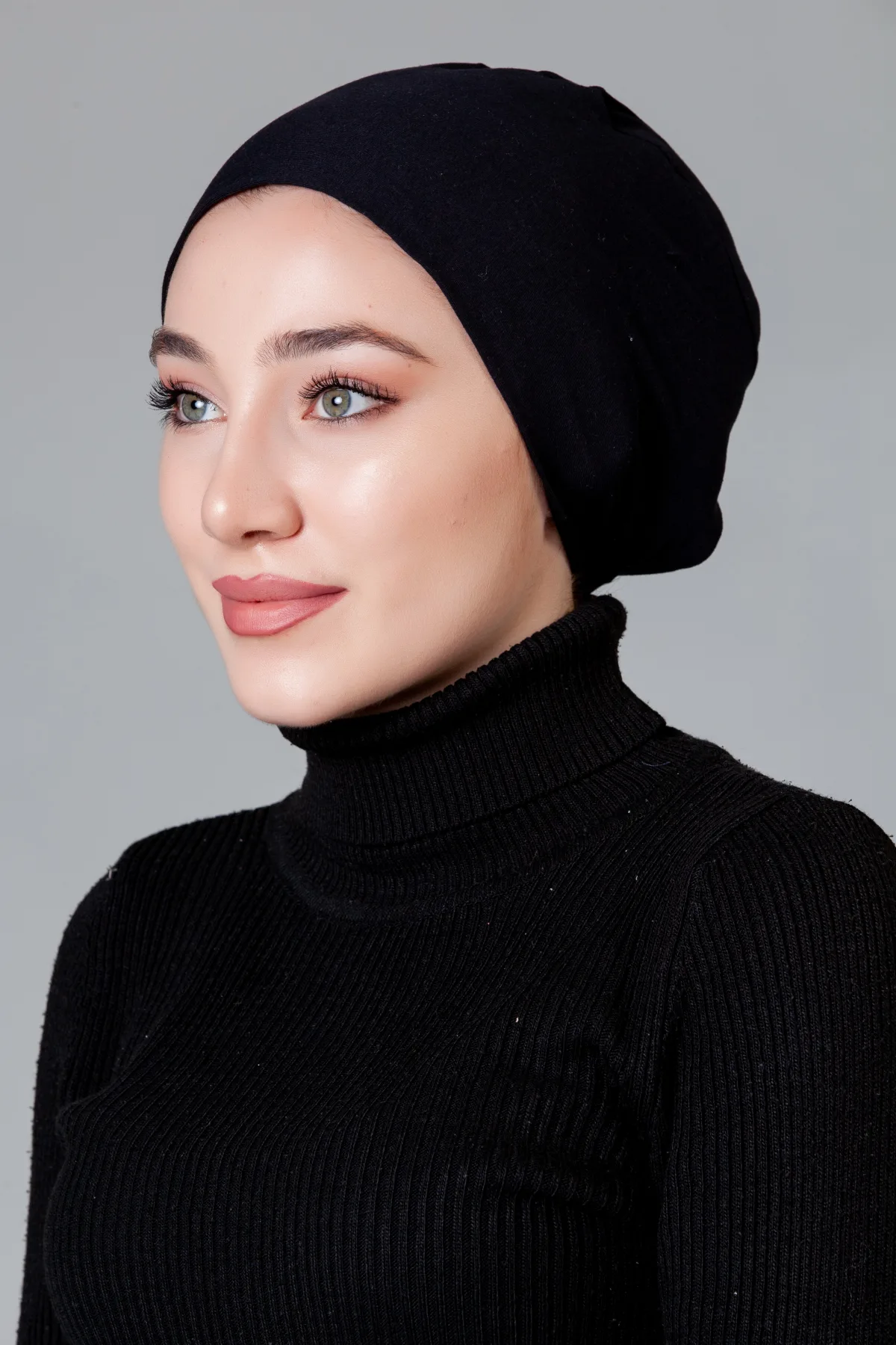 Siyah Dikişsiz Kaymayan Bone (VİSKON)